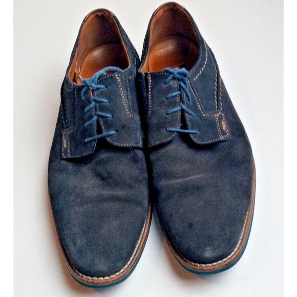 HEL by LLOYD Blue Suede Shoes Mens sz 9 Made in Germany Casual Work - Picture 2 of 14